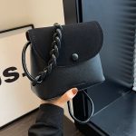Wholesale Women Fashion Simple Solid Color Braided Crossbody Bag