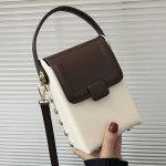 Wholesale Women Fashion Casual Contrast Color Crossbody Bag