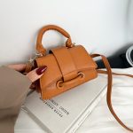 Wholesale Women Fashion Solid Color Mini Litchi Pattern Crossbody Bag
