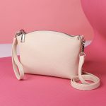 Wholesale Women Fashion Simple Solid Color Zipper Crossbody Bag