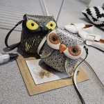 Wholesale Fashion Cartoon Owl Print Mobile Phone Bag Crossbody Bag