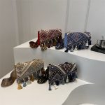 Wholesale Bohemian Vintage Fringe Wide Strap Crossbody Bag - Image 2