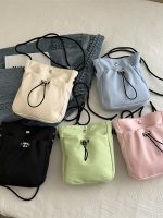 Wholesale Simple Drawstring Canvas Mini Crossbody Bag - Image 2