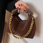 Wholesale Women Fashion Solid Color Suede Square Crossbody Bag - Image 2