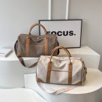 Wholesale Men Leisure Sports Basic Retro Large Capacity Canvas Duffle Bag - Image 2