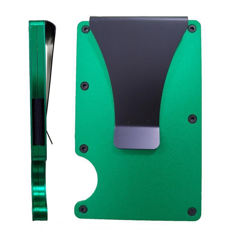 main_0-1314 Wholesale Men Fashion Casual Metal Aluminum Alloy Card Holder Anti-Magnetic Rfid Wallet - Image 1