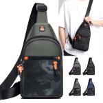 Men Fashion Casual Oxford Cloth Chest Bag