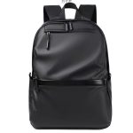 Simple Solid Color Men Large Capacity Casual Backpack - Image 2