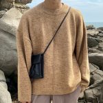 Wholesale Men Casual Solid Color PU Messenger Bag - Image 3