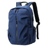 Wholesale Men Casual Zipper Design Solid Color Large Capacity Backpack - Image 2