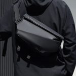 Wholesale Men Fashion Casual Sports Basic Solid Color Magnetic Button Chest Bag - Image 2