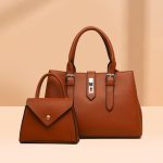 Wholesale Vintage Elegant Bag Large Capacity Handbag Two-Piece Set
