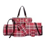 Wholesale Women Fashion Casual Stripe Print 6-Piece Set Handbags