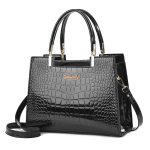 Wholesale Women Fashion Casual Large Capacity Crocodile Patterned Handbag