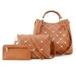 Wholesale Women Fashion Large-Capacity Handbag Three-Piece Set - Image 2
