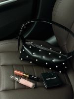 Wholesale Women Fashion Elegant Pearl Decorative Baguette Shoulder Bag - Image 3