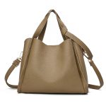 Wholesale Women Fashion Simple Solid Color Large Capacity Handbag - Image 2