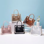 Wholesale Women Fashion Casual Transparent Pvc With Leather Chain Shoulder Bag - Image 2