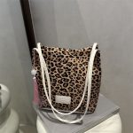 Wholesale Women Fashion Casual Leopard Print Vessel Shoulder Bag - Image 2