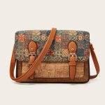 Wholesale Women Fashion Ethnic Style Cork Printed Large Capacity Shoulder Bag