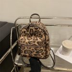 Wholesale Women Fashion Casual Leopard Backpack