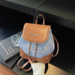 Women Fashion Casual Color Block Printed Backpack - Image 2