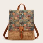 Wholesale Women Fashion Retro Ethnic Style Printed Large Capacity Backpack