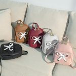 Wholesale Women Fashion Simple Solid Color Mini Bowknot Backpack