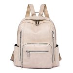 Wholesale Women Simple Large Capacity Pu Backpack - Image 2