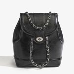 Wholesale Women Chic Color Blocking Chain Backpack - Image 2