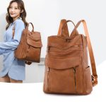 Wholesale Women Fashionable Contrast Color Outdoor Travel Backpack - Image 2
