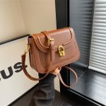 Women Fashion Casual Simple Solid Color Square Shoulder Bag