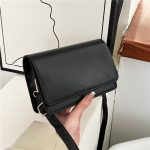 Wholesale Simple Solid Color Flip Square Shoulder Bag