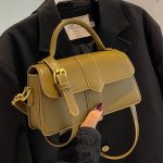 Wholesale Fashion Solid Color Flip Square Shoulder Bag
