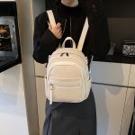 Wholesale Women Pu Frosted Zipper Backpack