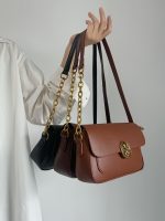 Wholesale Women Fashion Casual Solid Color Chain Shoulder Bag - Image 2