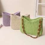 Wholesale Bohemian Casual Straw Woven Shoulder Bag