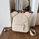 Wholesale Women Corduroy Casual Simple Backpack