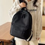 Wholesale Solid Color Simple Fashion Nylon Backpack