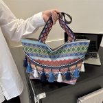 Wholesale Bohemian Ethnic Tassel Decoration Large Capacity Tote Bag