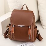 Wholesale Fashion Pu Simple Style Large Capacity Backpack
