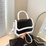 Wholesale Simple Contrast Flip-On Shoulder Bag