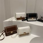 Wholesale Vintage Contrast Square Shoulder Bag - Image 2