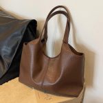 Wholesale Women Casual Simple Solid Color Large Capacity Tote Bag