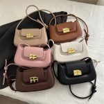 Women Fashion Casual Simple Solid Color Shoulder Bag - Image 2