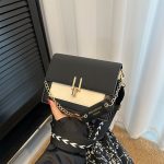 Women Fashion Casual Splicing Small Square Shoulder Bag - Image 2