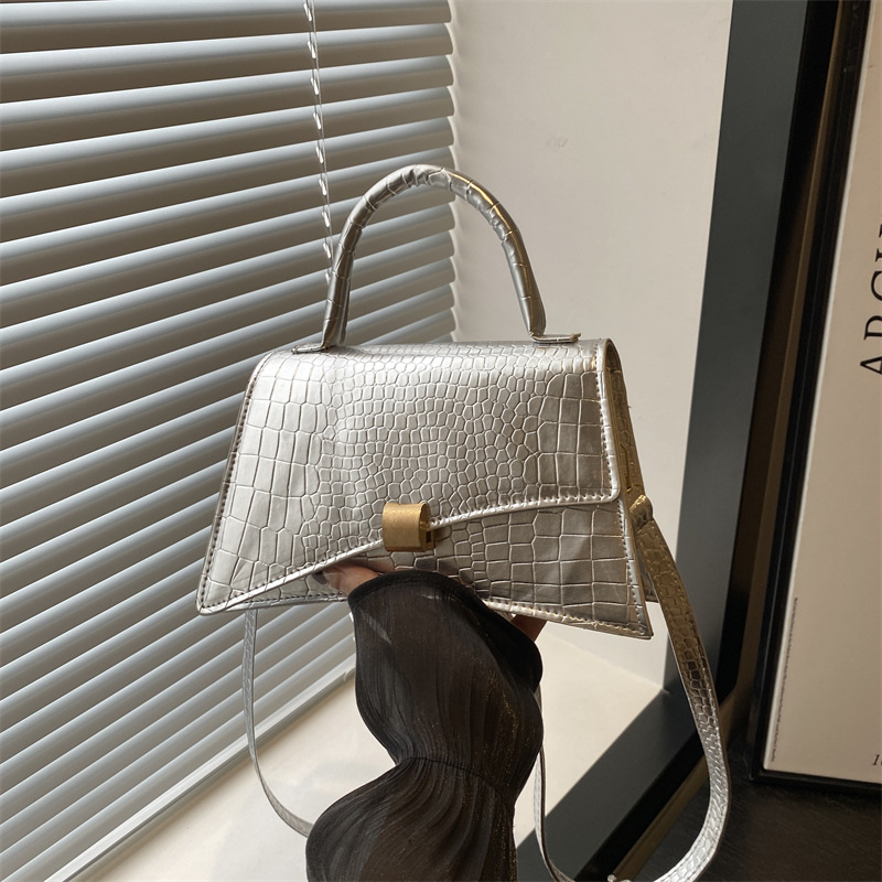 main_0-457 Women Casual Simple Retro Stone Pattern Small Square Shoulder Bag - Image 1