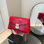 Women Fashion Elegant Solid Color Chain Small Square Shoulder Bag - Image 2