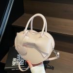 Women Fashion Solid Color Love-Shaped Shoulder Bag - Image 2