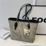Wholesale Women Fashion Casual Simple Large Capacity Pendant Tote Bag